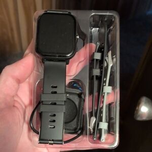 Black Smartwatch with Accessories